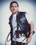 CHARLIE HUNNAM SIGNED SONS OF ANARCHY 8X10 PHOTO ACOA