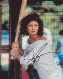 SUSAN SARANDON SIGNED BULL DURHAM 8X10 PHOTO ACOA