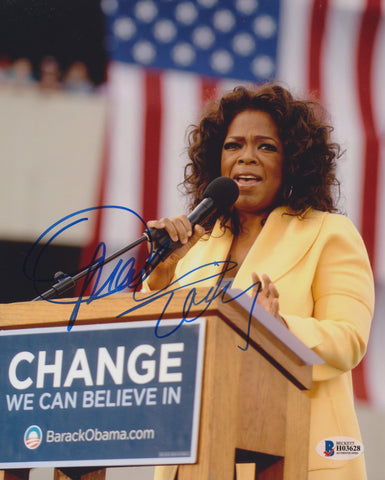 OPRAH WINFREY SIGNED 8X10 PHOTO BAS BECKETT