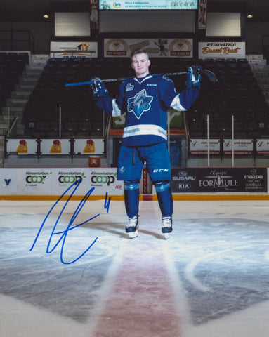 ALEXIS LAFRENIERE SIGNED RIMOUSKI OCEANIC 8X10 PHOTO 8