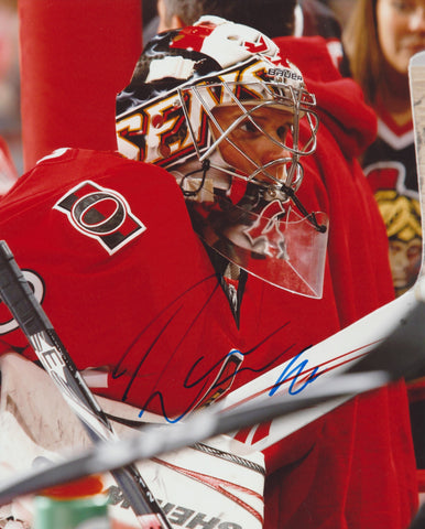 ROBIN LEHNER SIGNED OTTAWA SENATORS 8X10 PHOTO 6