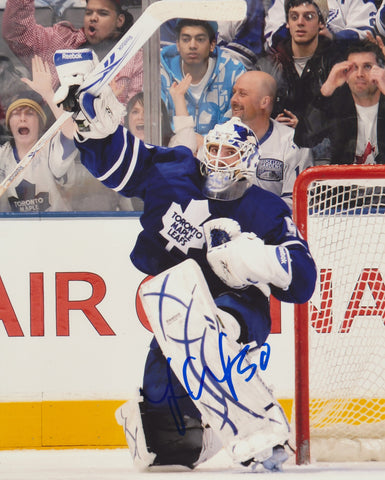 JONAS GUSTAVSSON SIGNED TORONTO MAPLE LEAFS 8X10 PHOTO 6