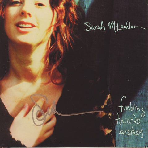 SARAH MCLACHLAN SIGNED FUMBLING TOWARDS ECSTASY CD COVER