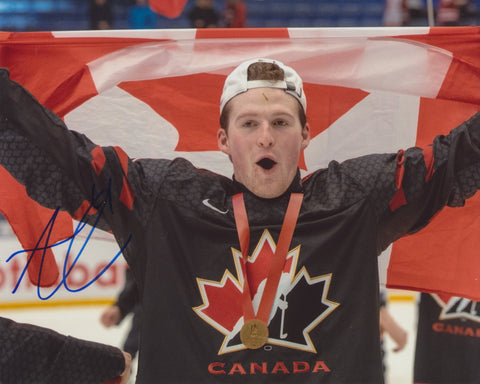 ALEXIS LAFRENIERE SIGNED TEAM CANADA 2020 WORLD JUNIORS 8X10 PHOTO 4