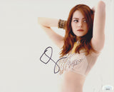 EMMA STONE SIGNED 8X10 PHOTO JSA
