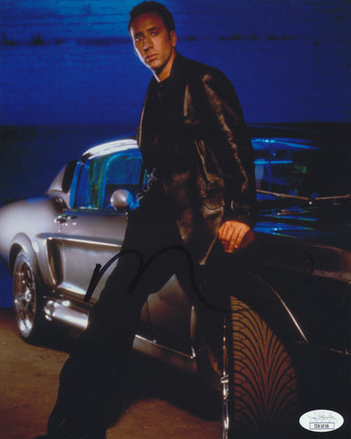 NICOLAS CAGE SIGNED GONE IN 60 SECONDS 8X10 PHOTO JSA