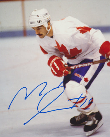 MICHEL GOULET SIGNED TEAM CANADA 8X10 PHOTO