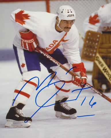 MICHEL GOULET SIGNED TEAM CANADA 8X10 PHOTO 2