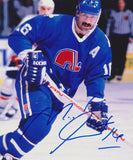 MICHEL GOULET SIGNED QUEBEC NORDIQUES 8X10 PHOTO 2