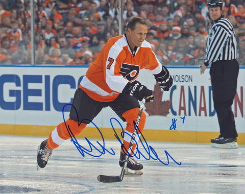 BILL BARBER SIGNED PHILADELPHIA FLYERS 8X10 PHOTO