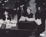 BEN FERENCZ SIGNED WWII NUREMBERG TRIALS 8X10 PHOTO 4 JSA