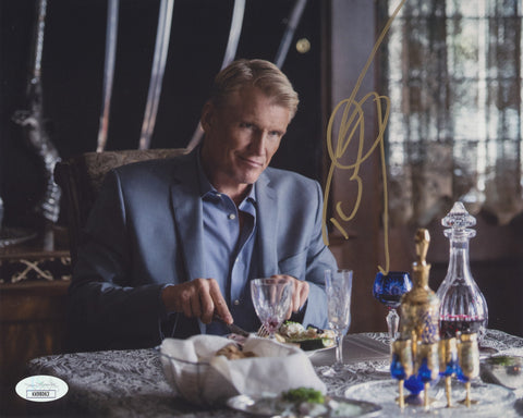 DOLPH LUNDGREN SIGNED ARROW 8X10 PHOTO JSA