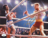 DOLPH LUNDGREN SIGNED ROCKY IV 8X10 PHOTO JSA