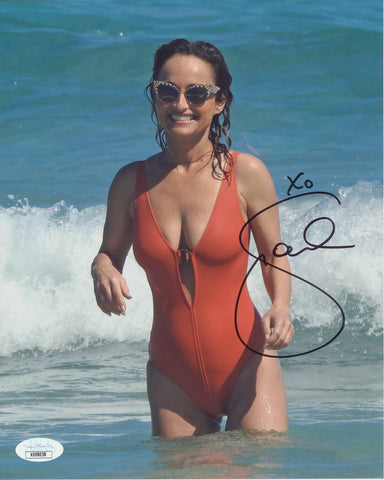 GIADA DE LAURENTIIS SIGNED FOOD NETWORK 8X10 PHOTO 4 JSA