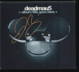 DEADMAU5 SIGNED ALBUM TITLE GOES HERE CD COVER JSA JOEL ZIMMERMAN