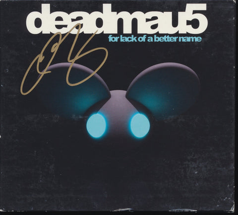 DEADMAU5 SIGNED FOR LACK OF A BETTER NAME CD COVER JSA JOEL ZIMMERMAN