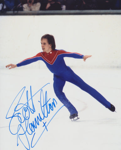 SCOTT HAMILTON SIGNED 1984 OLYMPIC FIGURE SKATING 8X10 PHOTO 2