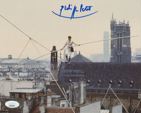 PHILIPPE PETIT SIGNED TWIN TOWERS HIGH-WIRE ARTIST 8X10 PHOTO 2 JSA