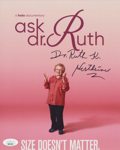 DR RUTH WESTHEIMER SIGNED 8X10 PHOTO 3 JSA