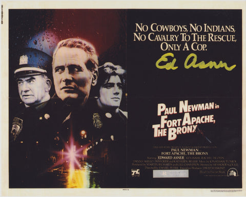 ED ASNER SIGNED FORT APACHE, THE BRONX 8X10 PHOTO