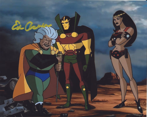 ED ASNER SIGNED JUSTICE LEAGUE GRANNY GOODNESS 8X10 PHOTO