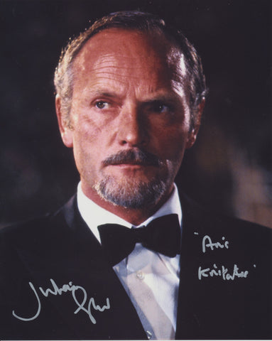 JULIAN GLOVER SIGNED FOR YOUR EYES ONLY 8X10 PHOTO
