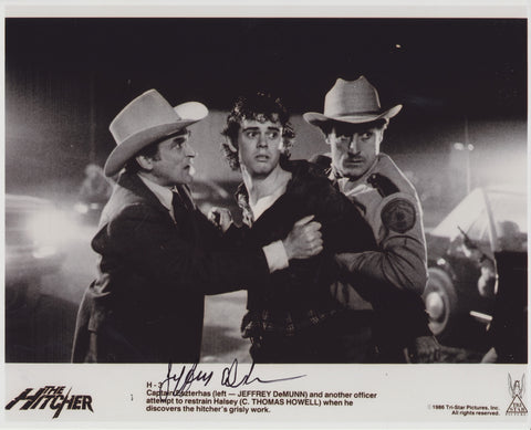 JEFFREY DEMUNN SIGNED THE HITCHER 8X10 PHOTO