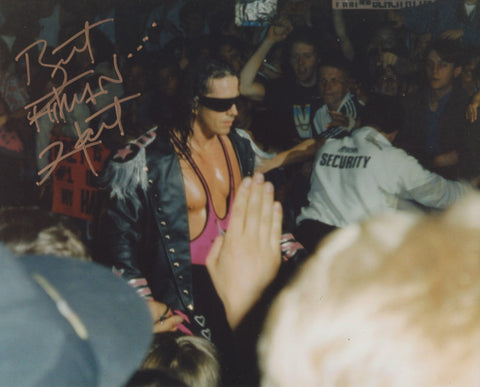 BRET THE HITMAN HART SIGNED WWE WWF 8X10 PHOTO 17