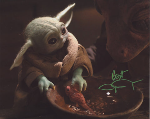 JOHN ROSENGRANT SIGNED STAR WARS THE MANDALORIAN BABY YODA 8X10 PHOTO 8