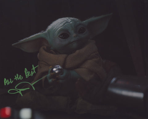 JOHN ROSENGRANT SIGNED STAR WARS THE MANDALORIAN BABY YODA 8X10 PHOTO 11