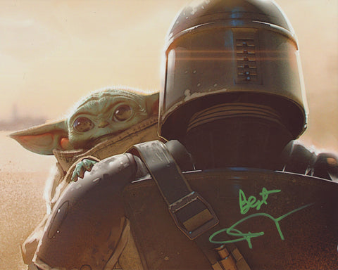 JOHN ROSENGRANT SIGNED STAR WARS THE MANDALORIAN BABY YODA 8X10 PHOTO 12