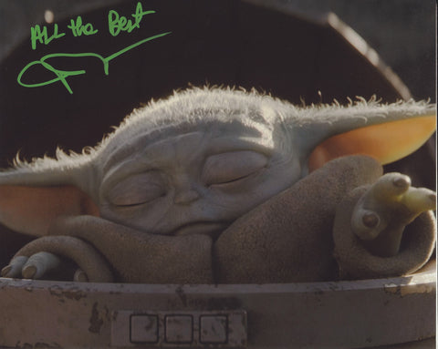JOHN ROSENGRANT SIGNED STAR WARS THE MANDALORIAN BABY YODA 8X10 PHOTO 13