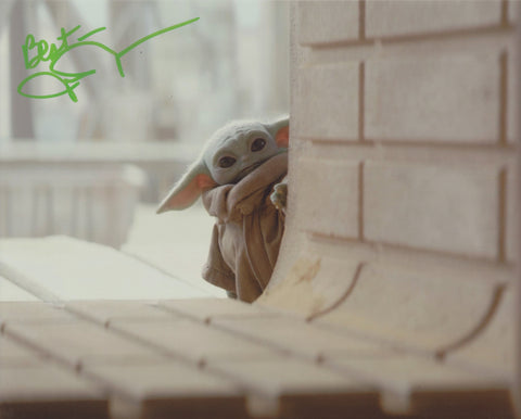 JOHN ROSENGRANT SIGNED STAR WARS THE MANDALORIAN BABY YODA 8X10 PHOTO 14