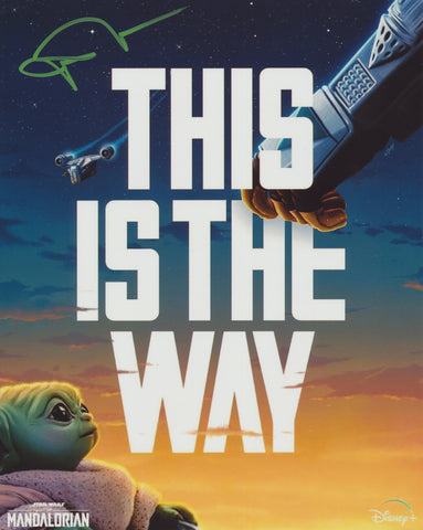 JOHN ROSENGRANT SIGNED STAR WARS THE MANDALORIAN BABY YODA 8X10 PHOTO 2