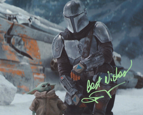 JOHN ROSENGRANT SIGNED STAR WARS THE MANDALORIAN BABY YODA 8X10 PHOTO 6