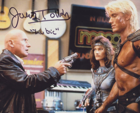 JAMES TOLKAN SIGNED MASTERS OF THE UNIVERSE 8X10 PHOTO