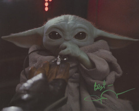 JOHN ROSENGRANT SIGNED STAR WARS THE MANDALORIAN BABY YODA 8X10 PHOTO 15