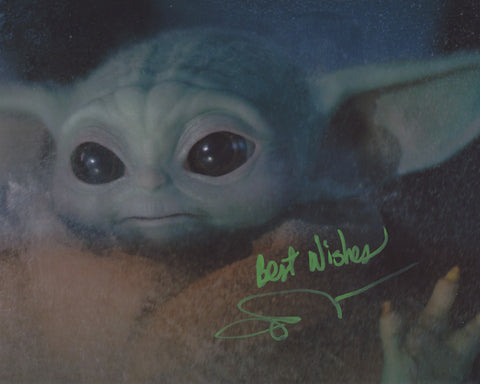 JOHN ROSENGRANT SIGNED STAR WARS THE MANDALORIAN BABY YODA 8X10 PHOTO 19