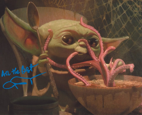 JOHN ROSENGRANT SIGNED STAR WARS THE MANDALORIAN BABY YODA 8X10 PHOTO 22