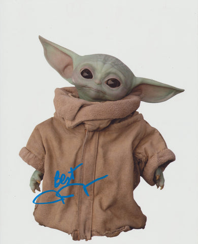 JOHN ROSENGRANT SIGNED STAR WARS THE MANDALORIAN BABY YODA 8X10 PHOTO 24