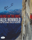ALEX HONNOLD SIGNED FREE SOLO ROCK CLIMBER 8X10 PHOTO JSA