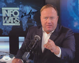 ALEX JONES SIGNED INFOWARS 8X10 PHOTO JSA