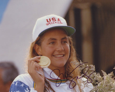 SUMMER SANDERS SIGNED OLYMPIC SWIMMING 8X10 PHOTO 3