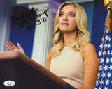 KEIGHLEY MCENANY SIGNED US PRESS SECRETARY MAGA 8X10 PHOTO 4 JSA