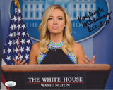 KEIGHLEY MCENANY SIGNED US PRESS SECRETARY MAGA 8X10 PHOTO 5 JSA