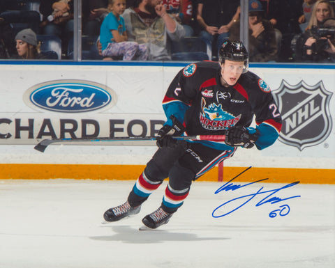 LASSI THOMSON SIGNED KELOWNA ROCKETS 8X10 PHOTO