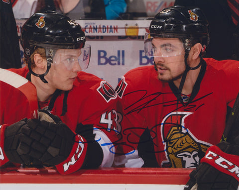 RYAN DZINGEL & NICK PAUL SIGNED OTTAWA SENATORS 8X10 PHOTO