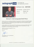 MICHAEL C HALL SIGNED GAMER 8X10 PHOTO ACOA