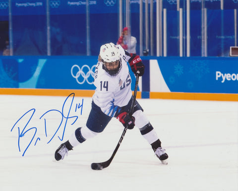 BRIANNA DECKER SIGNED TEAM USA OLYMPIC HOCKEY 8X10 PHOTO 2