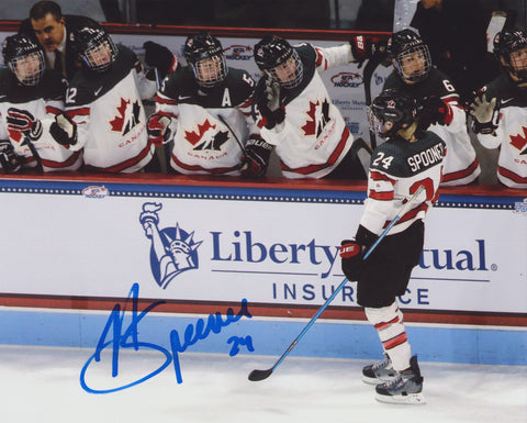 NATALIE SPOONER SIGNED TEAM CANADA 8X10 PHOTO 2